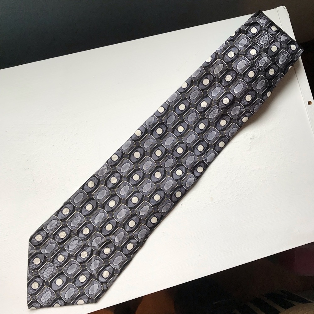 Vintage Torriani Necktie 100% Silk From Italy HandFashioned Multicolor Tie Retro
